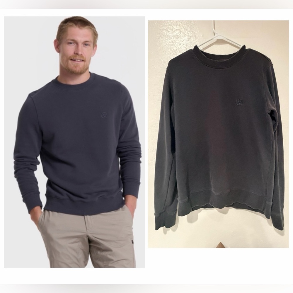 Vuori Men's Crewneck Sweater - Dark Gray